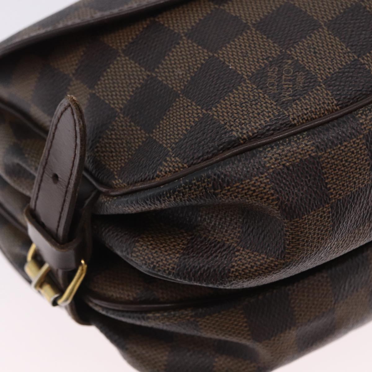 LOUIS VUITTON Damier Ebene Saumur 30 Shoulder Bag SPO N48081 LV Auth 200290