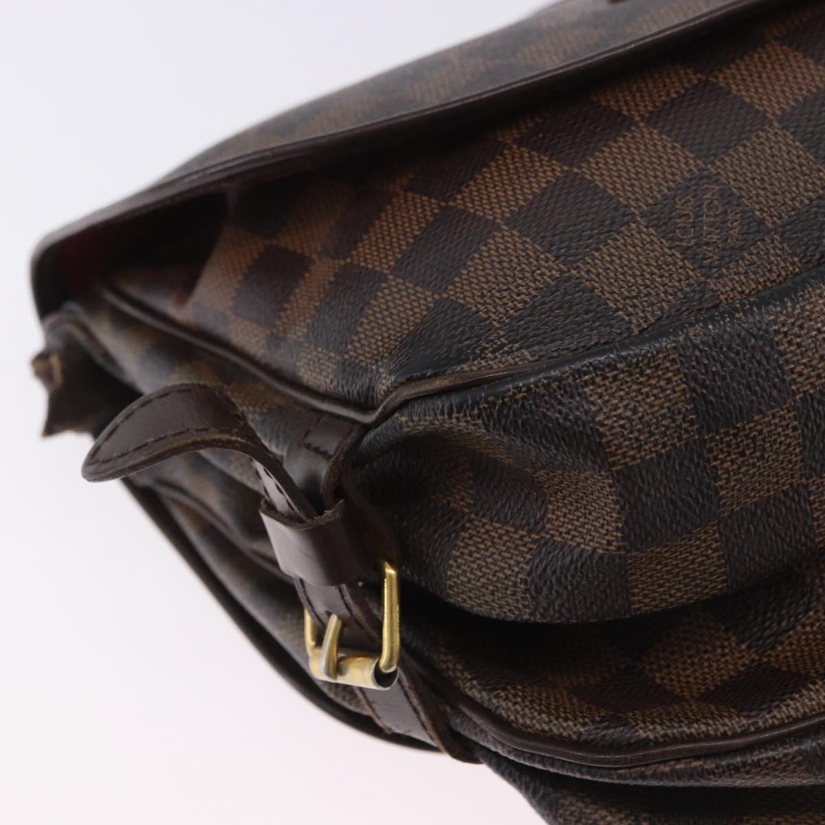 LOUIS VUITTON Damier Ebene Saumur 30 Shoulder Bag SPO N48081 LV Auth 200290