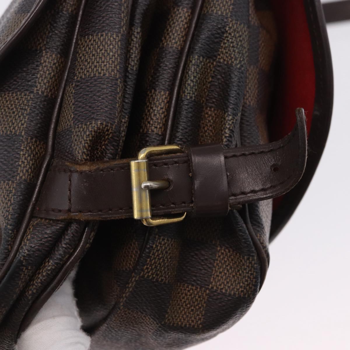 LOUIS VUITTON Damier Ebene Saumur 30 Shoulder Bag SPO N48081 LV Auth 200290