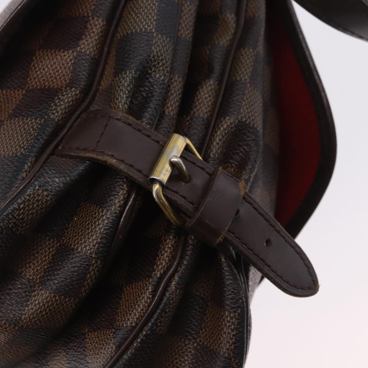 LOUIS VUITTON Damier Ebene Saumur 30 Shoulder Bag SPO N48081 LV Auth 200290