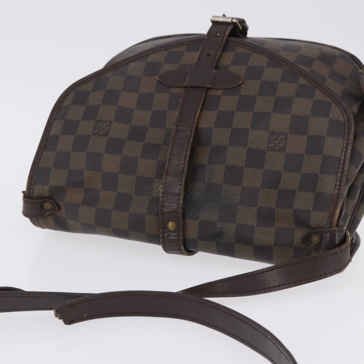 LOUIS VUITTON Damier Ebene Saumur 30 Shoulder Bag SPO N48081 LV Auth 200290