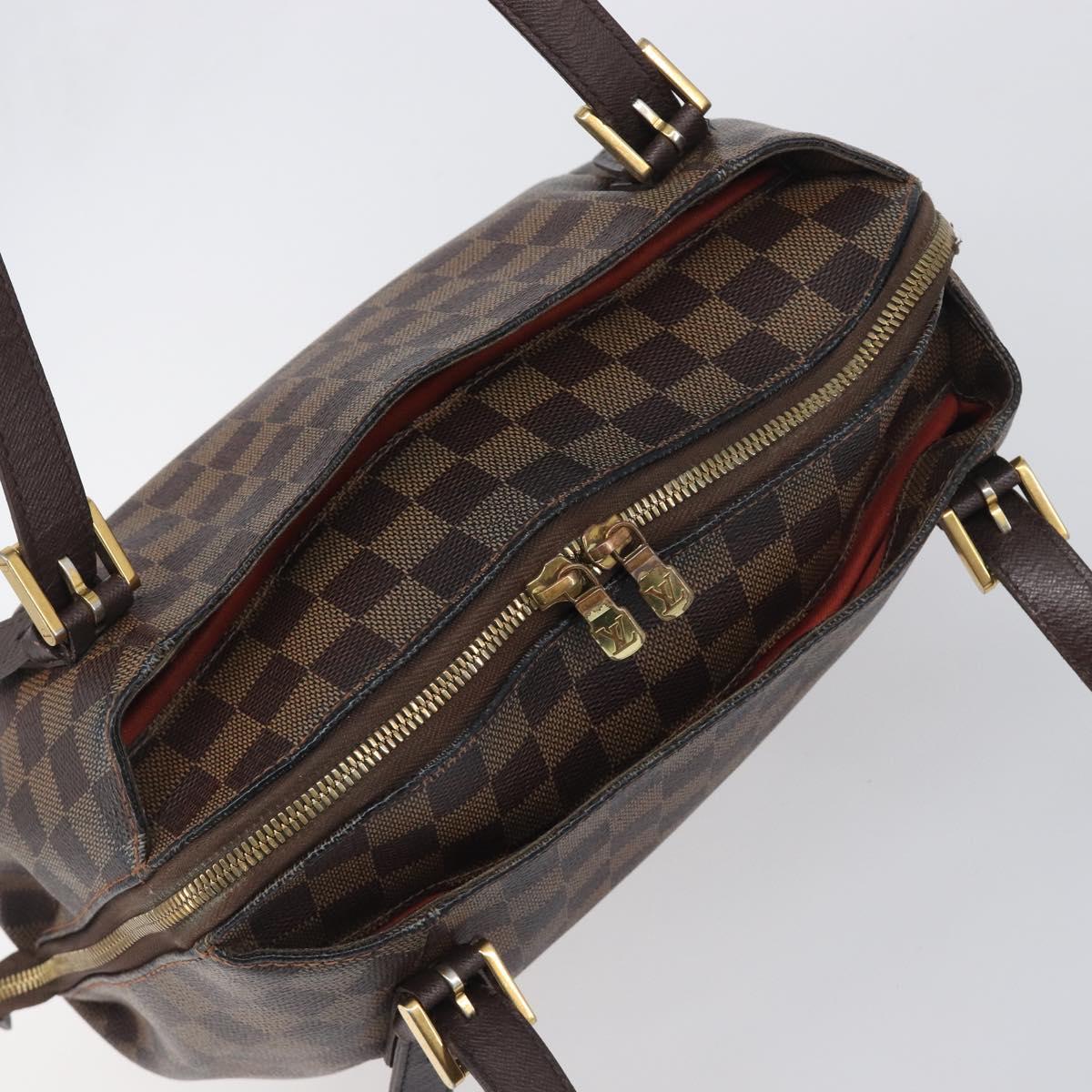LOUIS VUITTON Damier Ebene Belem MM Hand Bag N51174 LV Auth 200303