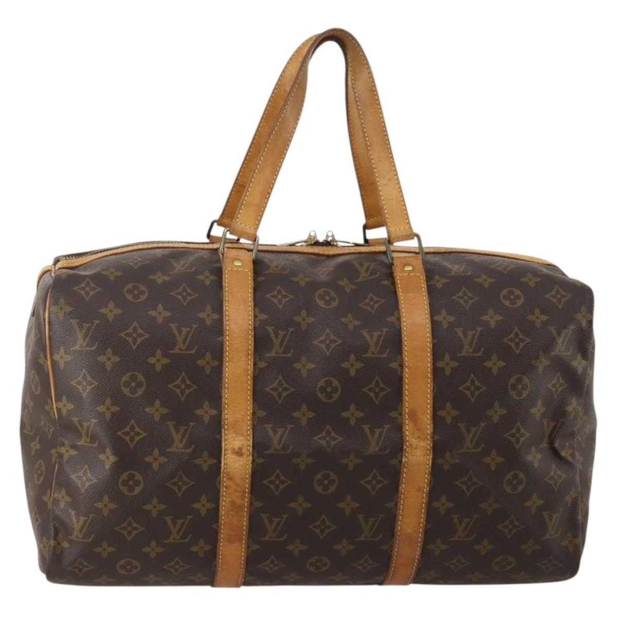 LOUIS VUITTON Monogram Sac Souple 45 Boston Bag M41624 LV Auth 200304