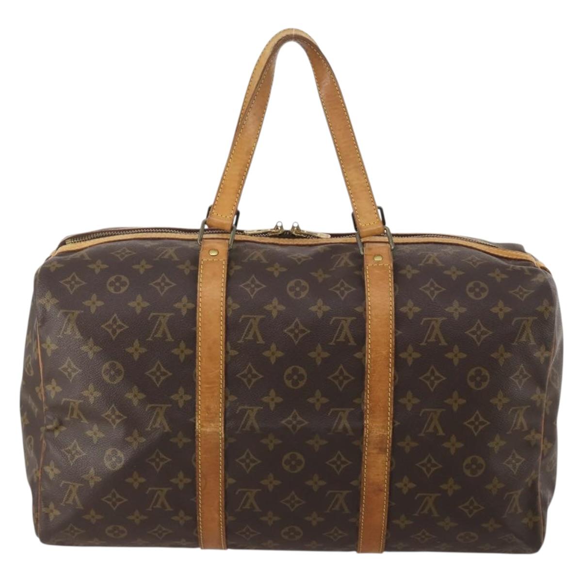 LOUIS VUITTON Monogram Sac Souple 45 Boston Bag M41624 LV Auth 200304