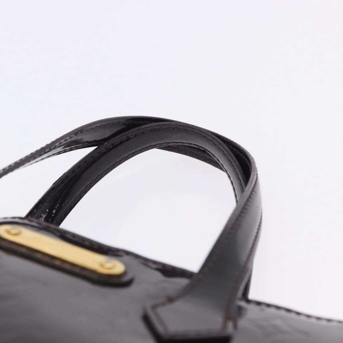 LOUIS VUITTON Monogram Vernis Wilshire PM Hand Bag Amarante M93641 Auth 200333