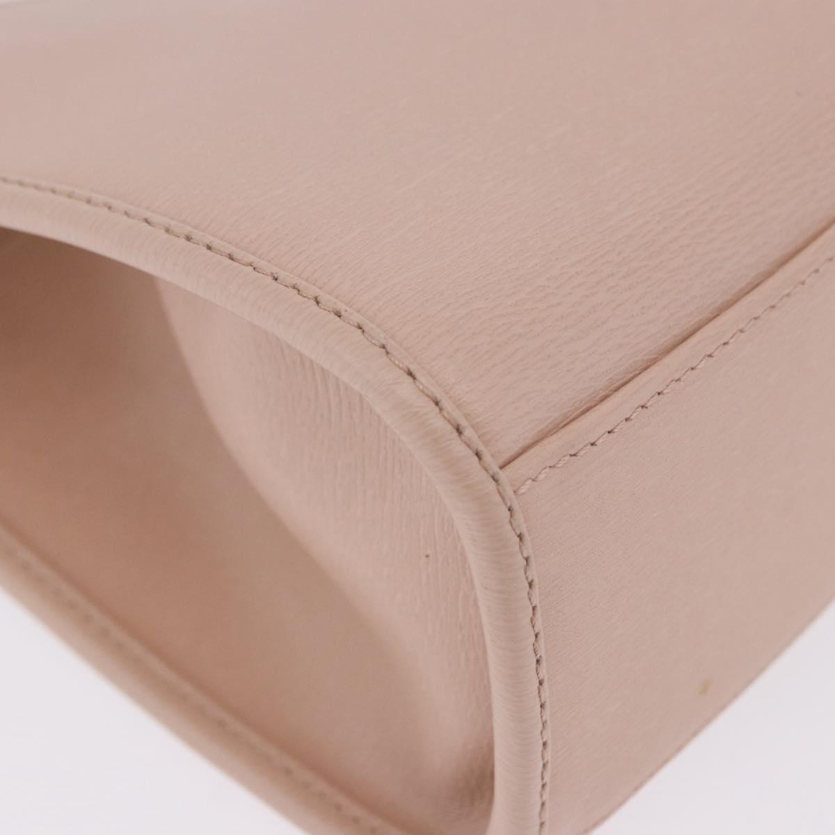 GUCCI Jackie Hand Bag Leather Pink Gold 002 1068 2404 Auth 200338V