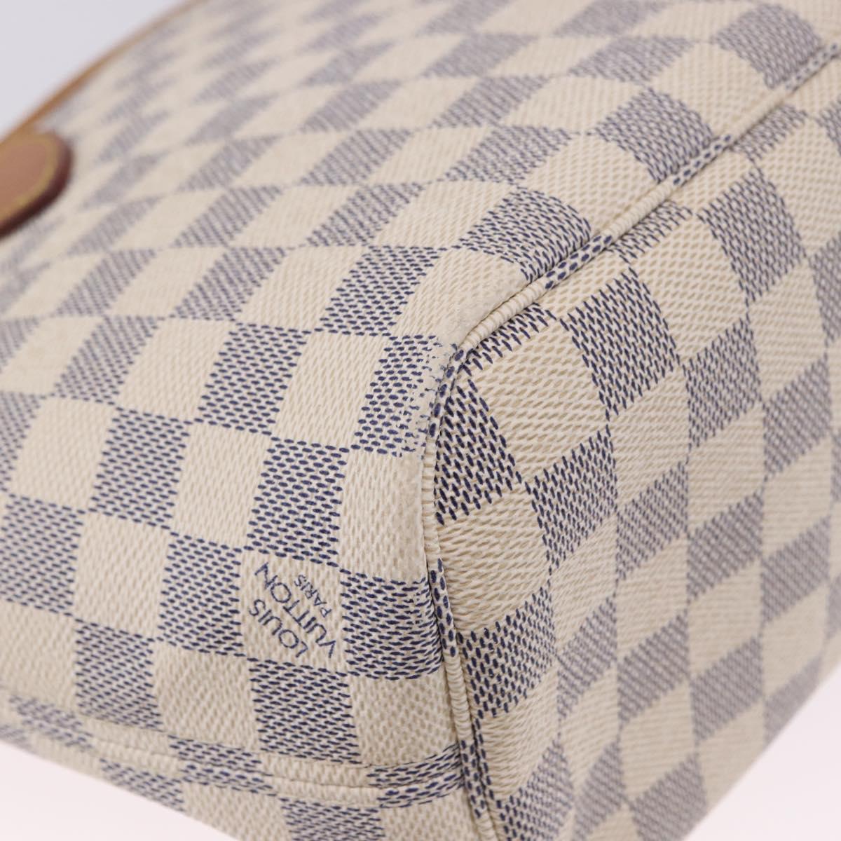 LOUIS VUITTON Damier Azur Neverfull PM Tote Bag N41362 LV Auth 200339