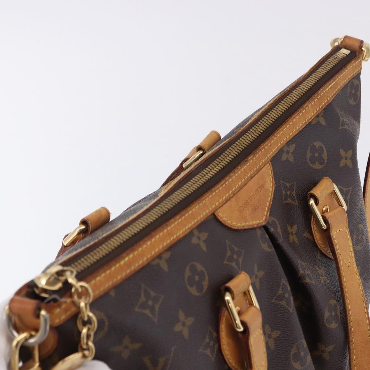 LOUIS VUITTON Monogram Palermo PM Tote Bag M40145 LV Auth 200341
