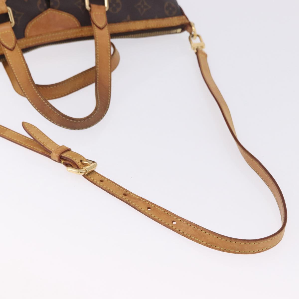 LOUIS VUITTON Monogram Palermo PM Tote Bag M40145 LV Auth 200341