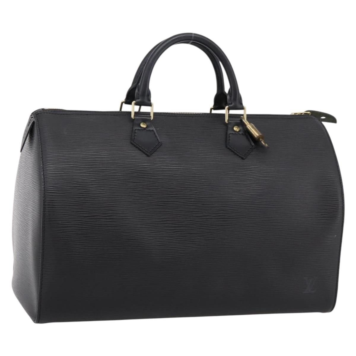 LOUIS VUITTON Epi Speedy 35 Hand Bag Noir black M42992 LV Auth 200343V