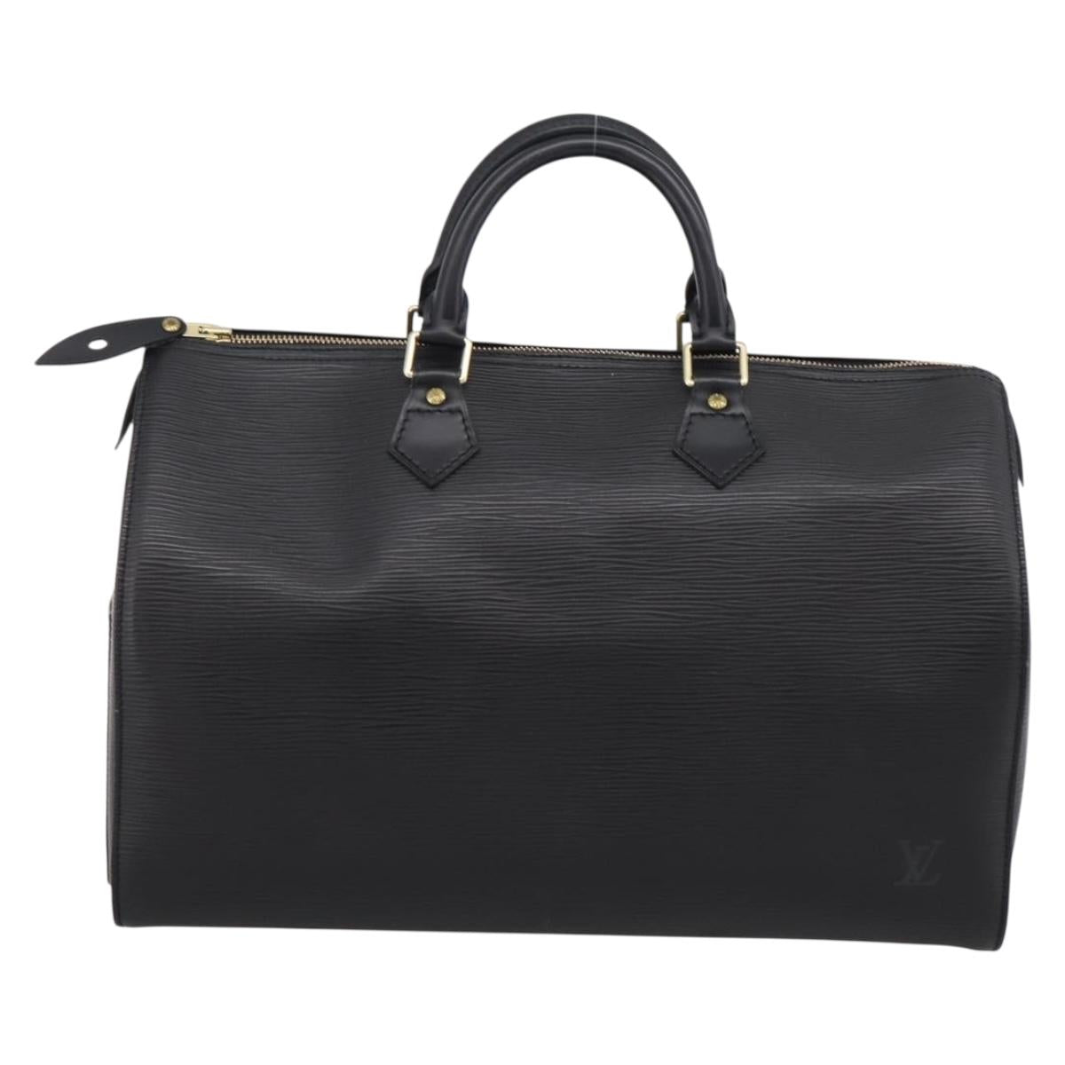 LOUIS VUITTON Epi Speedy 35 Hand Bag Noir black M42992 LV Auth 200343V