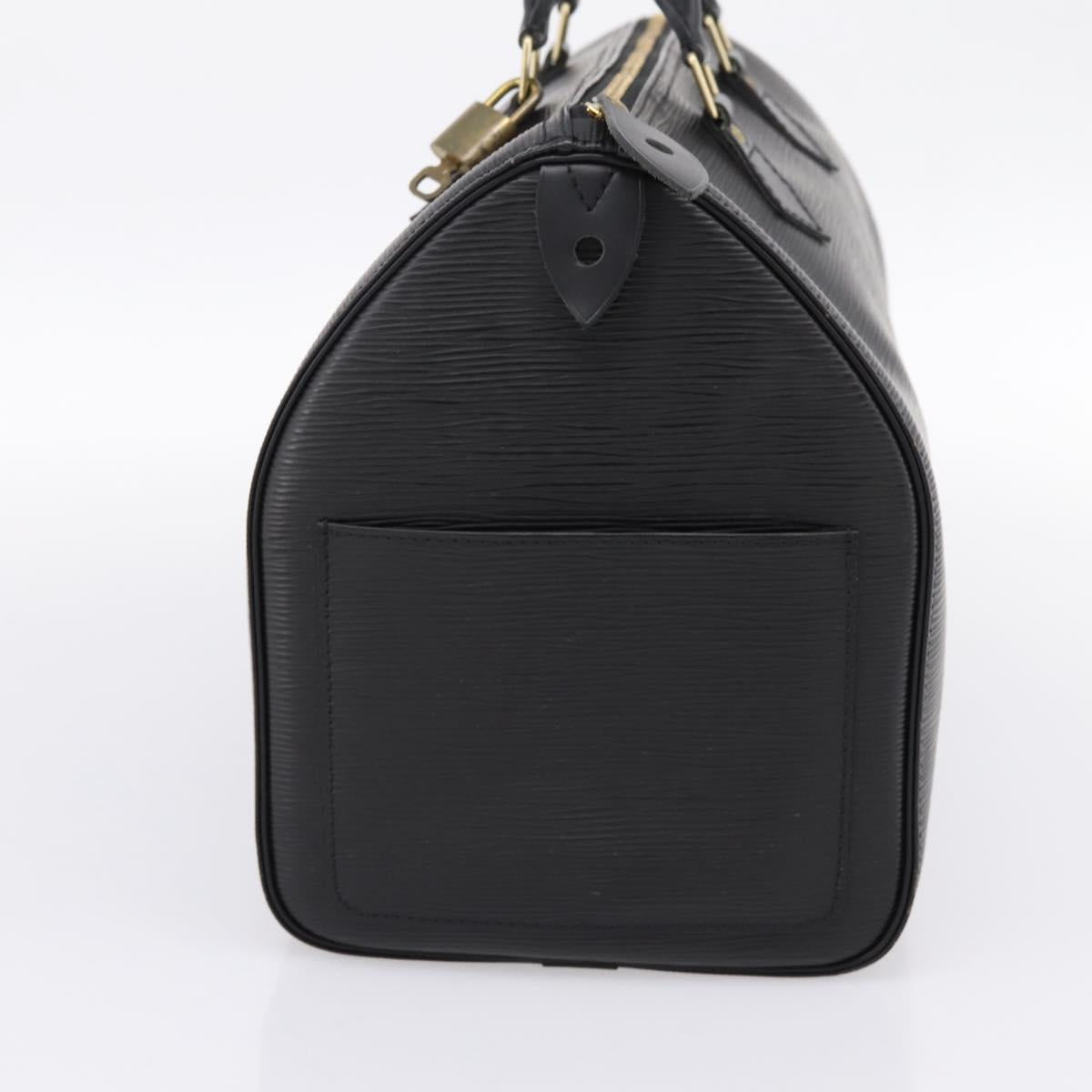 LOUIS VUITTON Epi Speedy 35 Hand Bag Noir black M42992 LV Auth 200343V