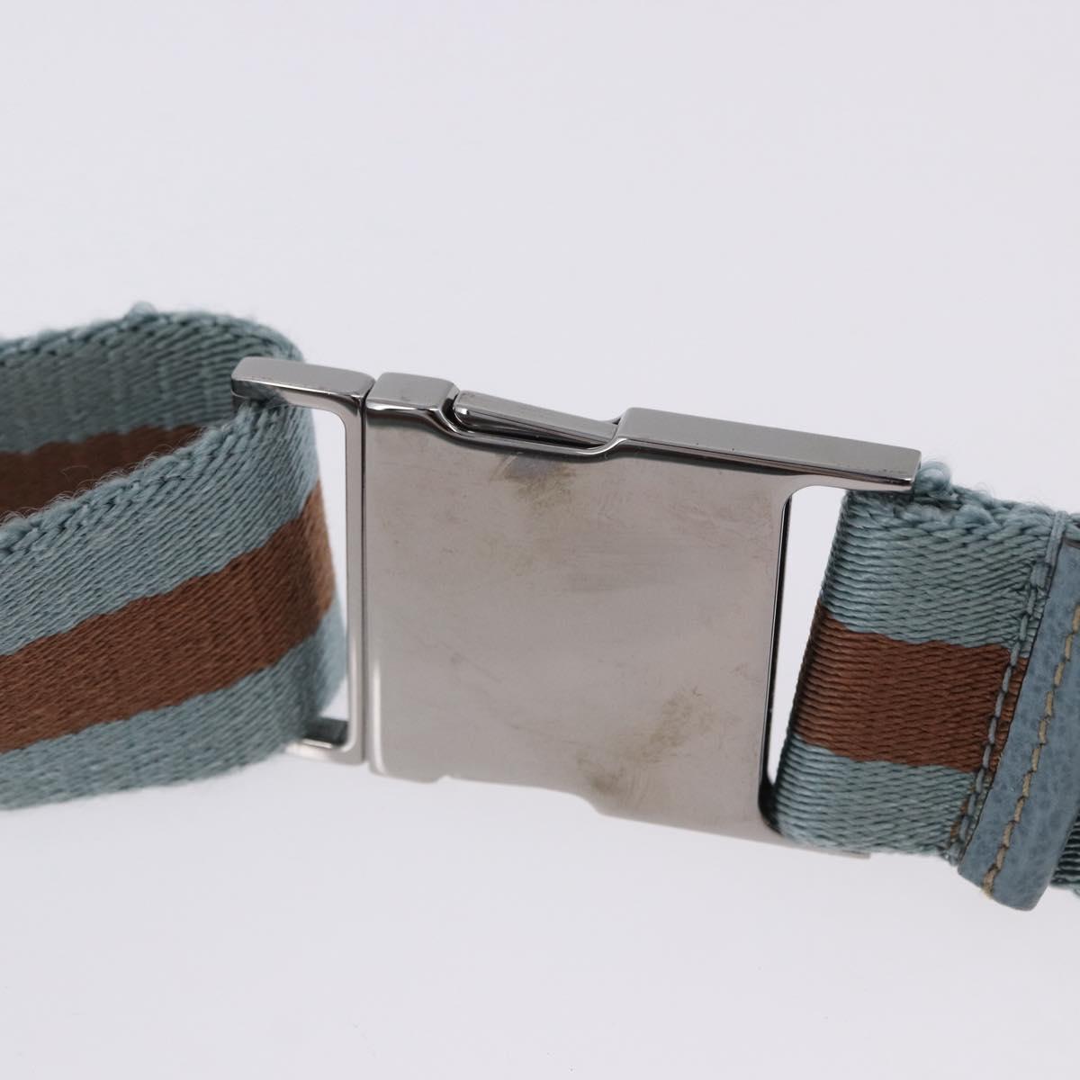 GUCCI GG Canvas Sherry Line Waist Bag Outlet Beige Silver 162962 Auth 200345A