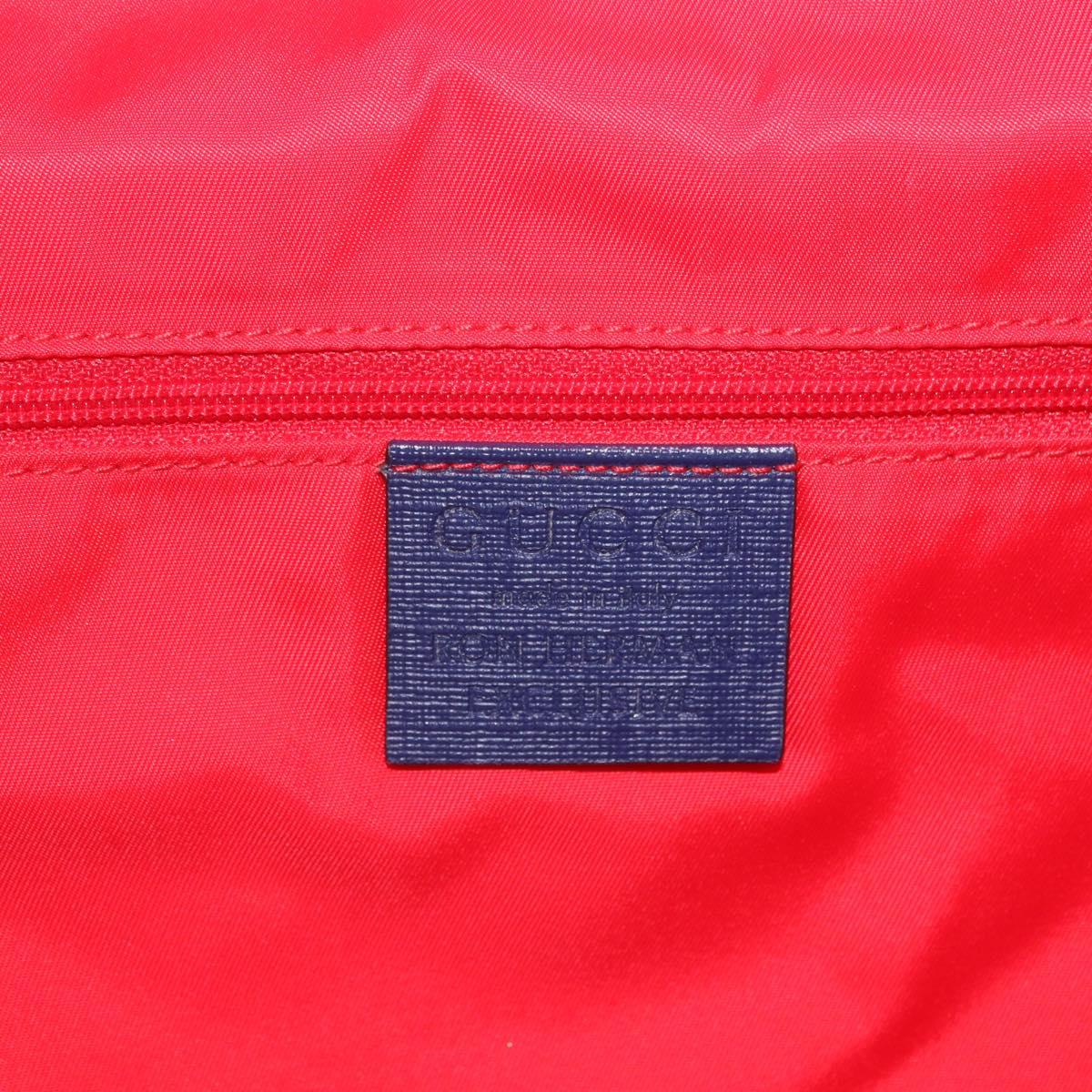 GUCCI RON HERMAN Backpack Canvas Navy Silver 477875 Auth 200358M
