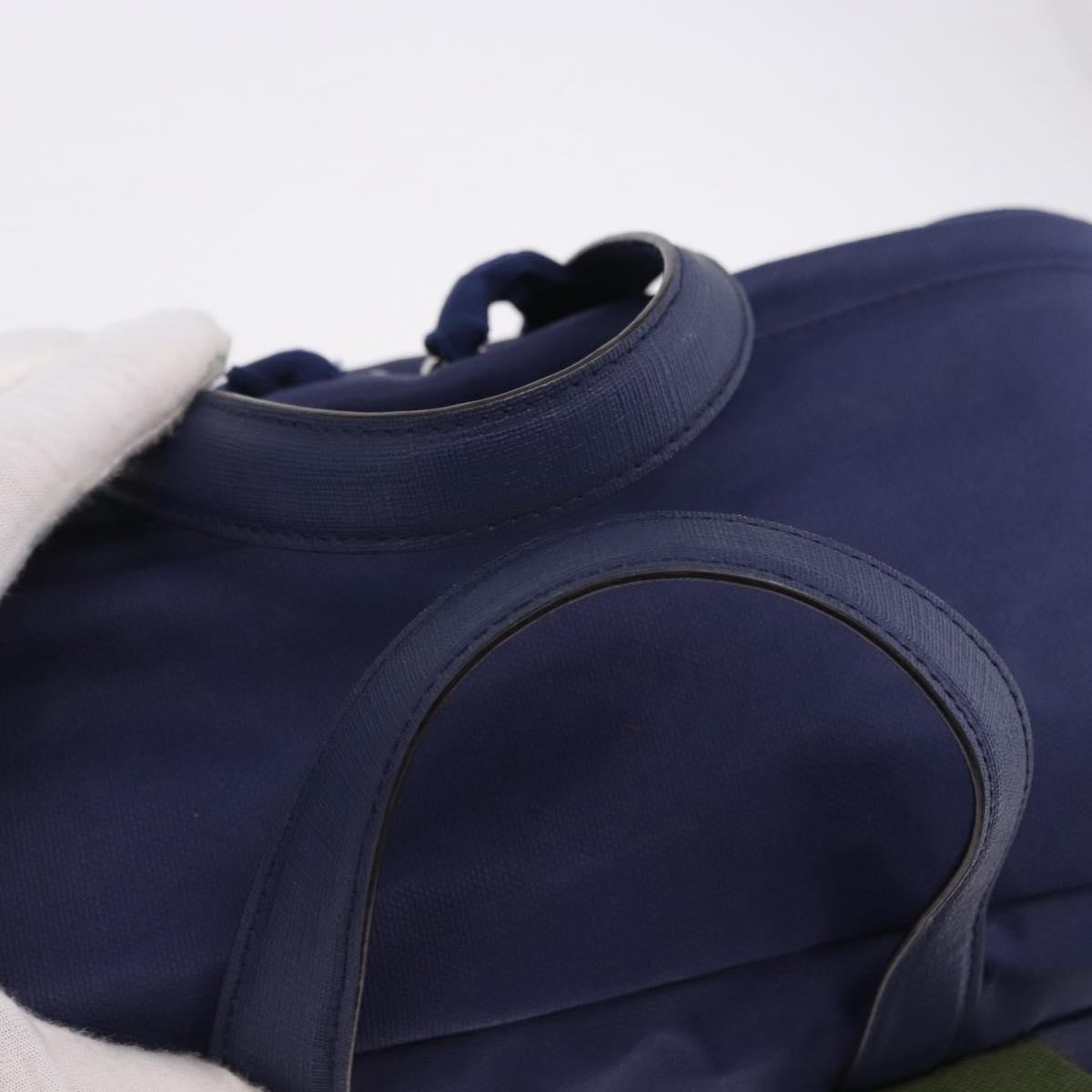 GUCCI RON HERMAN Backpack Canvas Navy Silver 477875 Auth 200358M