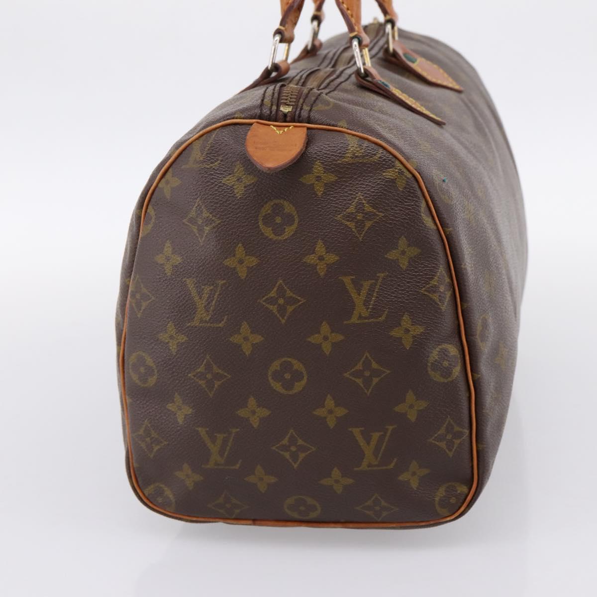 LOUIS VUITTON Monogram Speedy 35 Hand Bag M41524 LV Auth 200359
