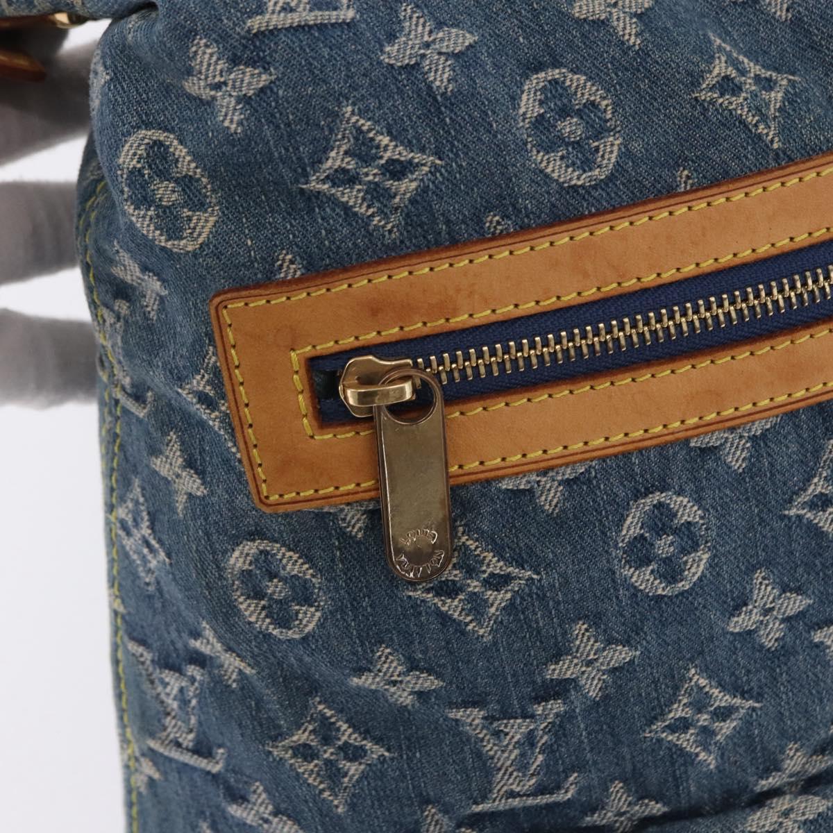 LOUIS VUITTON Monogram Denim Buggy GM Shoulder Bag Blue M95048 LV Auth 200360V