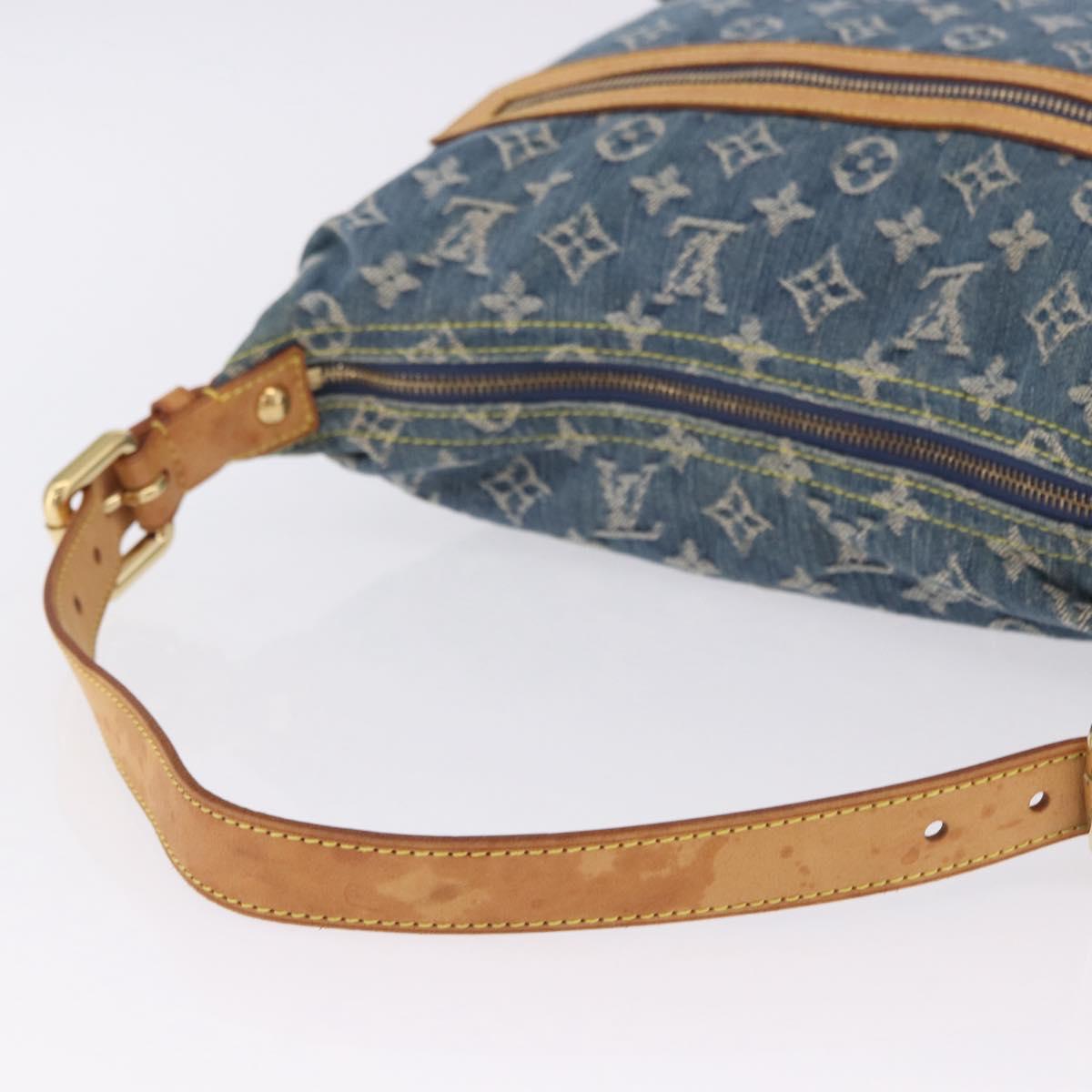 LOUIS VUITTON Monogram Denim Buggy GM Shoulder Bag Blue M95048 LV Auth 200360V