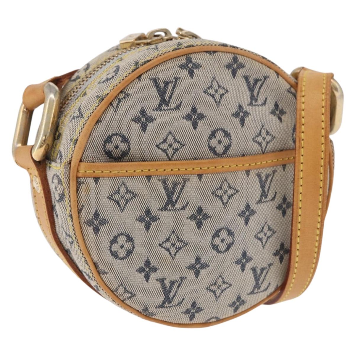 LOUIS VUITTON Monogram Mini Jeanne PM Shoulder Bag Blue M92001 LV Auth 200366