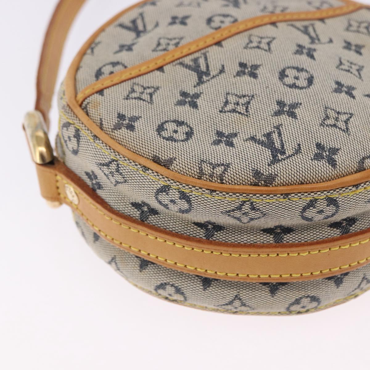 LOUIS VUITTON Monogram Mini Jeanne PM Shoulder Bag Blue M92001 LV Auth 200366