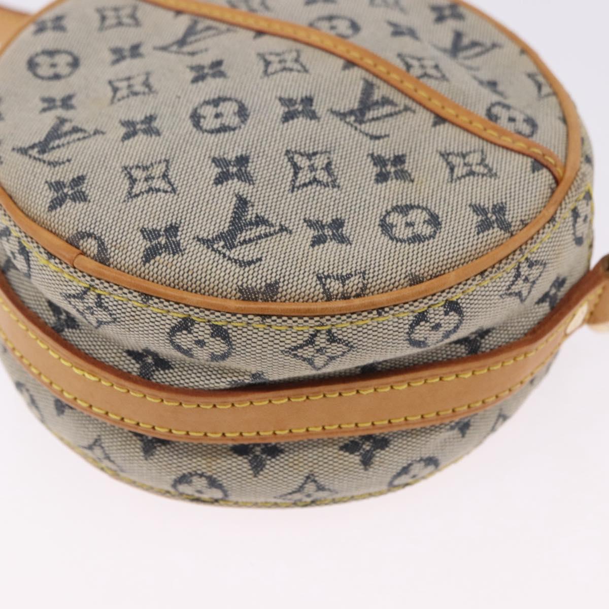 LOUIS VUITTON Monogram Mini Jeanne PM Shoulder Bag Blue M92001 LV Auth 200366