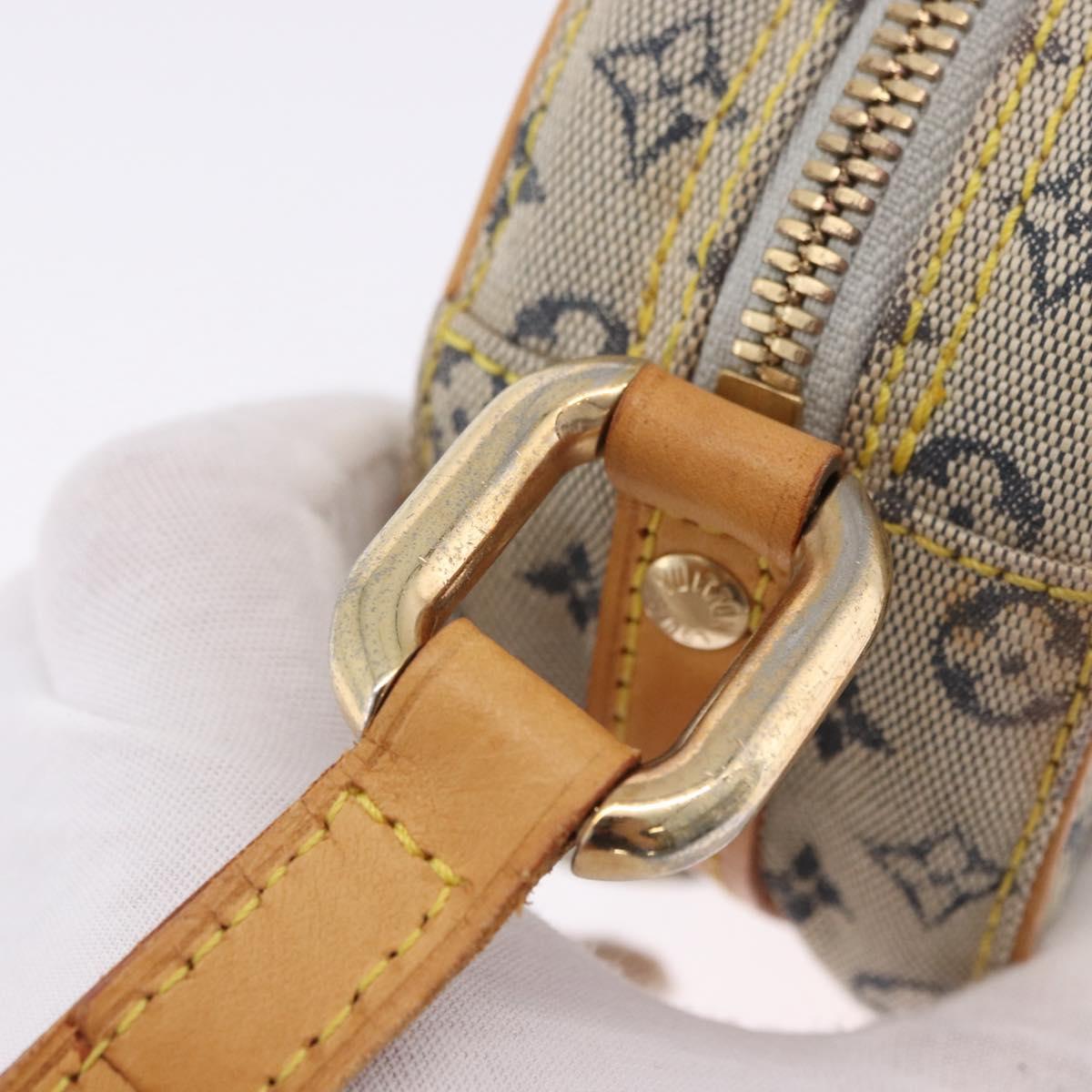 LOUIS VUITTON Monogram Mini Jeanne PM Shoulder Bag Blue M92001 LV Auth 200366