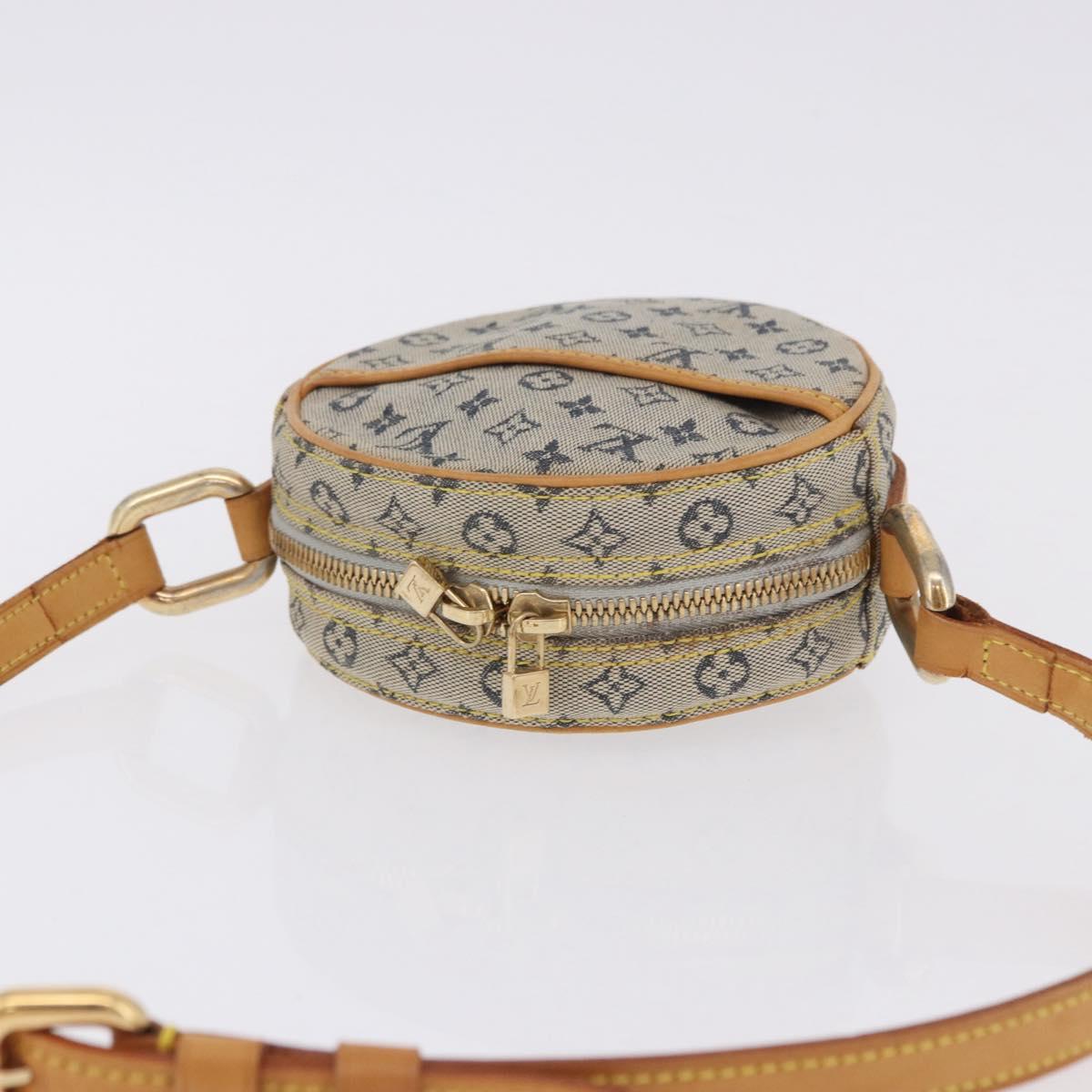 LOUIS VUITTON Monogram Mini Jeanne PM Shoulder Bag Blue M92001 LV Auth 200366