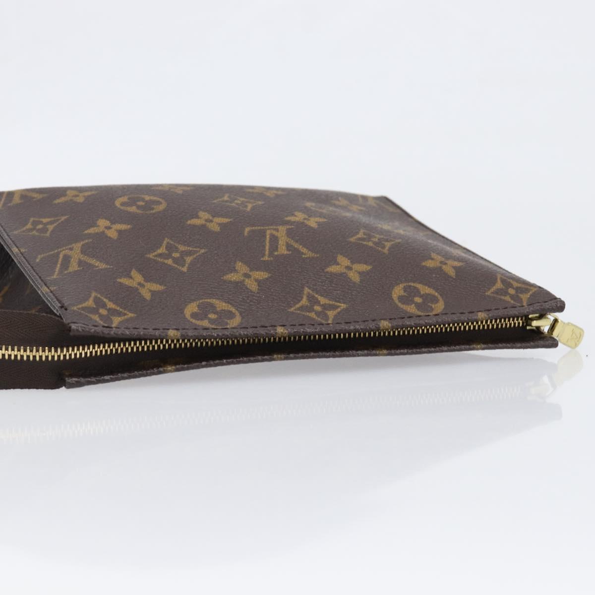 LOUIS VUITTON Monogram Poche Toilette 19 Pouch M47544 LV Auth 200373