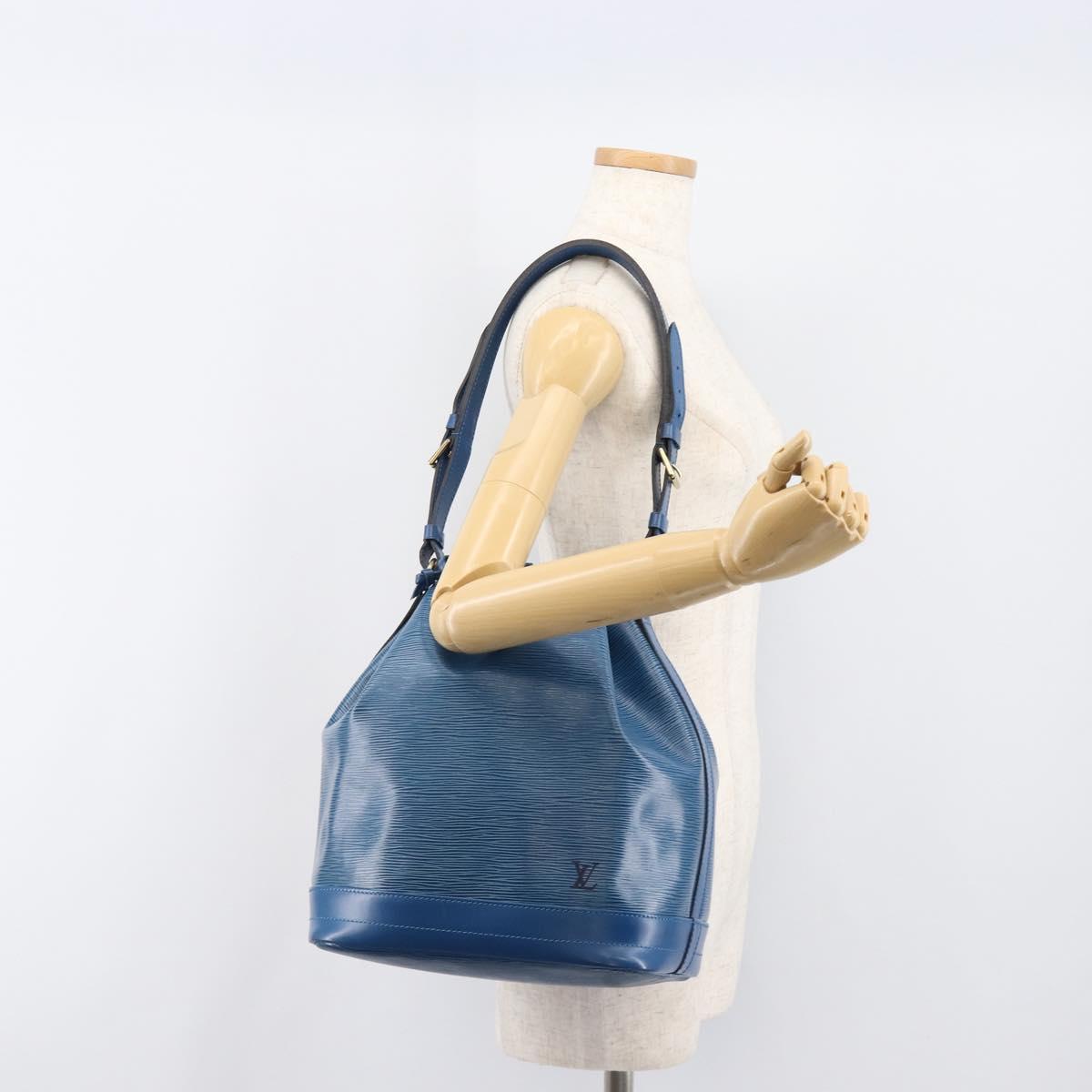LOUIS VUITTON Epi Noe Shoulder Bag Blue M44005 LV Auth 200377A