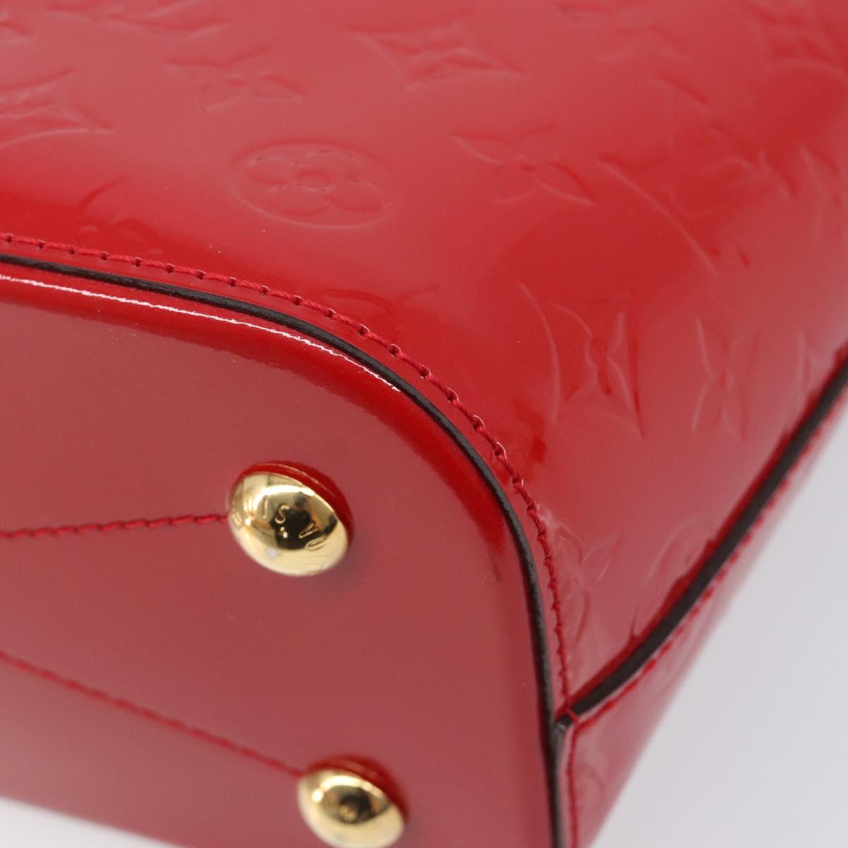 LOUIS VUITTON Monogram Vernis Montebello PM Hand Bag Red M90165 LV Auth 200378V