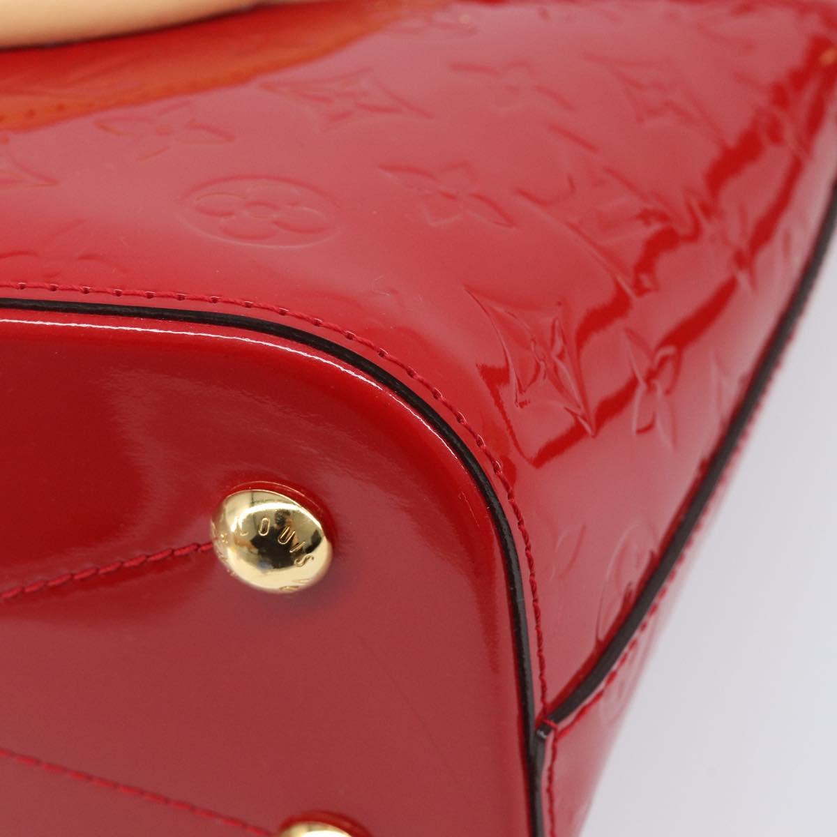 LOUIS VUITTON Monogram Vernis Montebello PM Hand Bag Red M90165 LV Auth 200378V