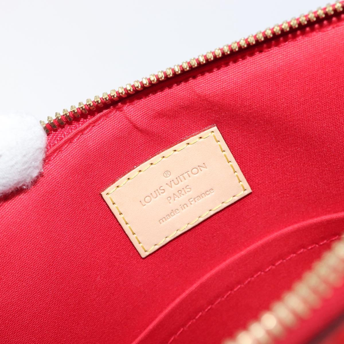 LOUIS VUITTON Monogram Vernis Montebello PM Hand Bag Red M90165 LV Auth 200378V