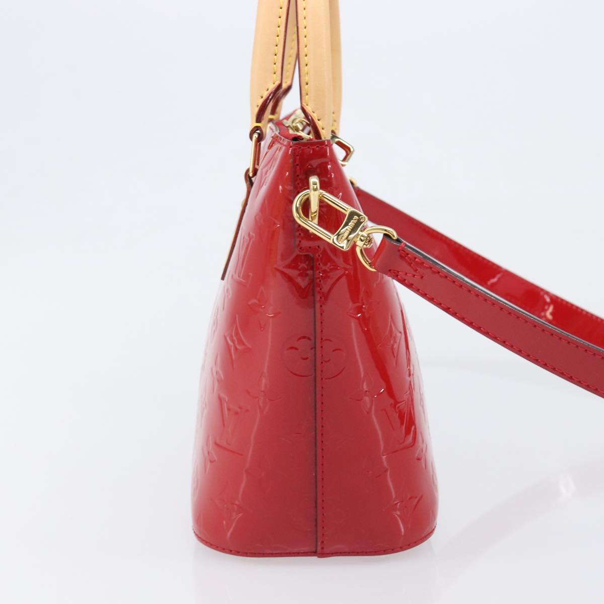 LOUIS VUITTON Monogram Vernis Montebello PM Hand Bag Red M90165 LV Auth 200378V