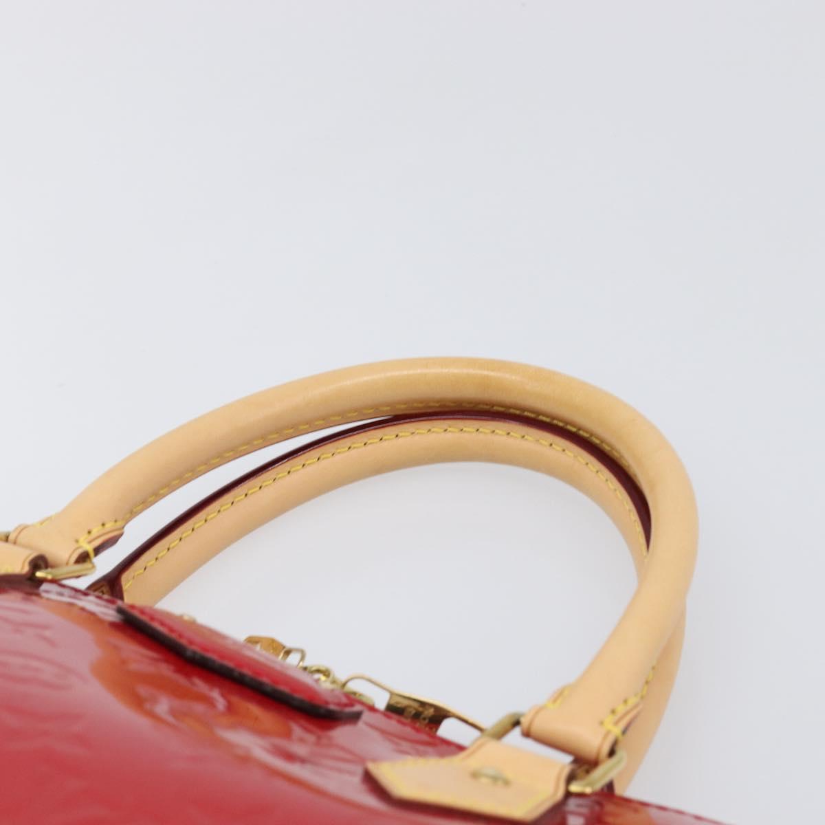 LOUIS VUITTON Monogram Vernis Montebello PM Hand Bag Red M90165 LV Auth 200378V