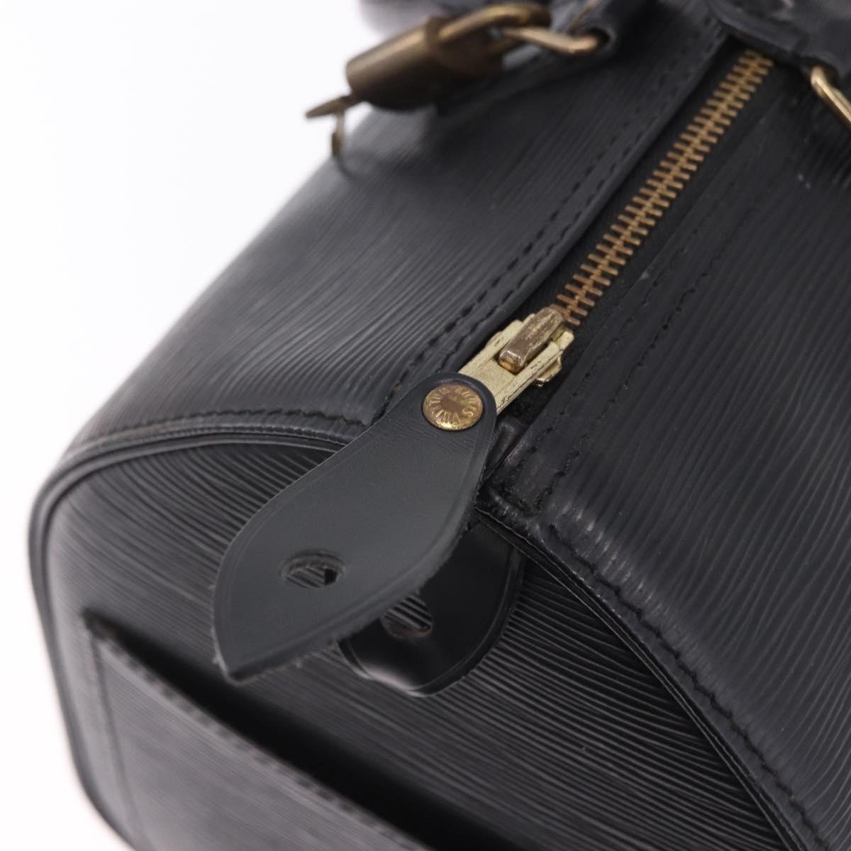 LOUIS VUITTON Epi Speedy 30 Hand Bag Noir Black M43002 LV Auth 200381V