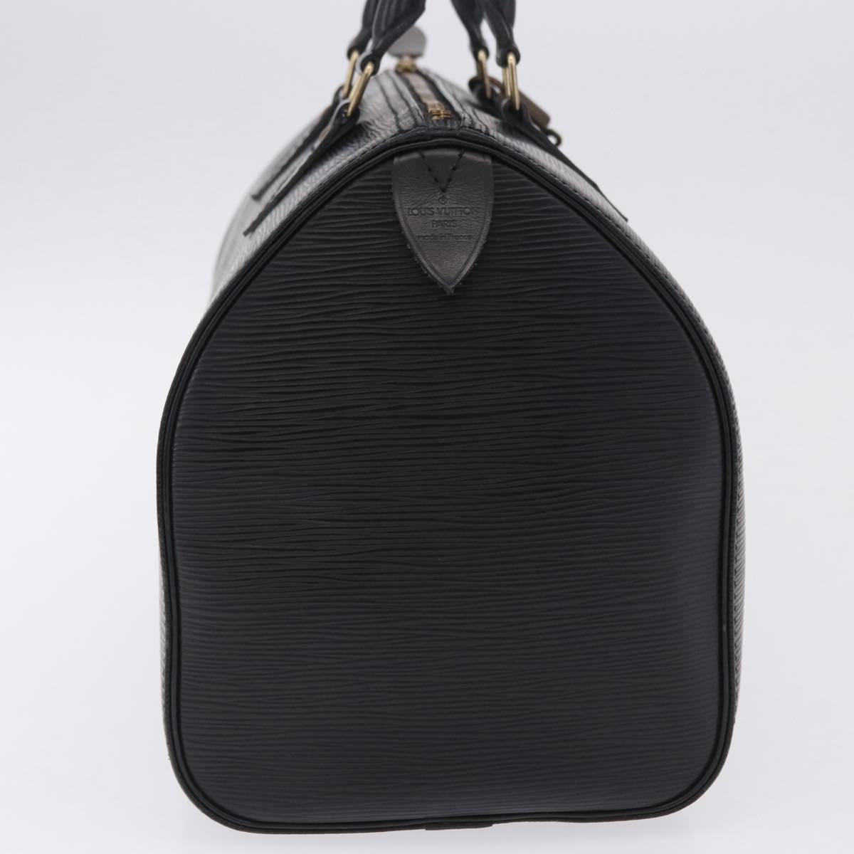 LOUIS VUITTON Epi Speedy 30 Hand Bag Noir Black M43002 LV Auth 200381V