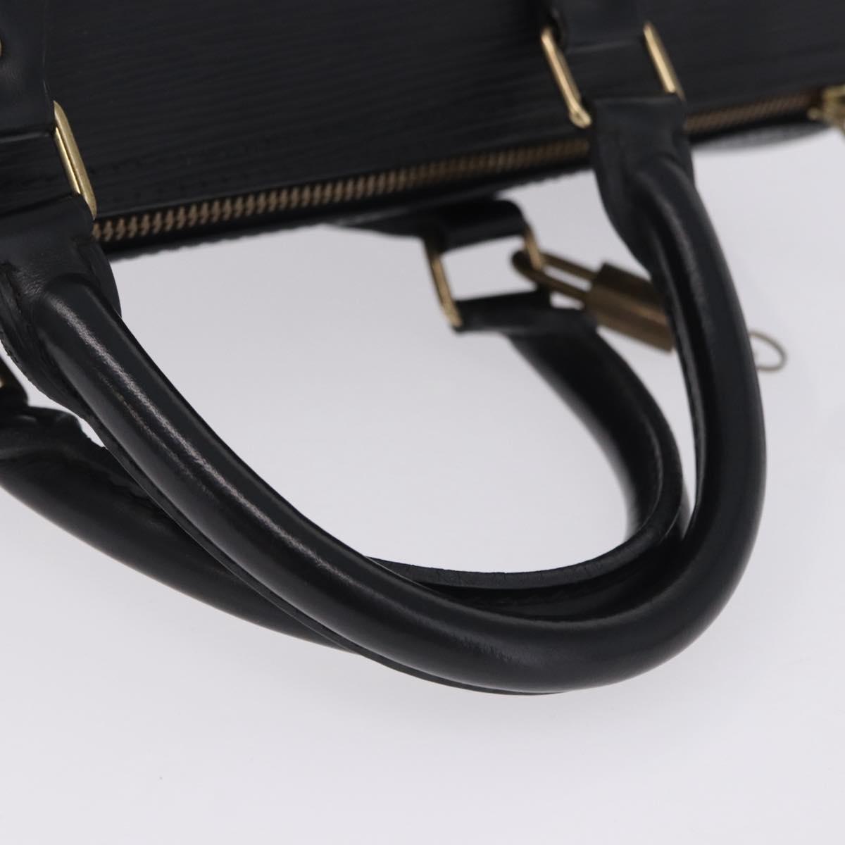 LOUIS VUITTON Epi Speedy 30 Hand Bag Noir Black M43002 LV Auth 200381V