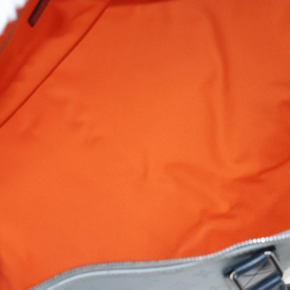 LOUIS VUITTON Satellite Keepall Bandouliere 50 Bag Silver M44170 LV Auth 200382V