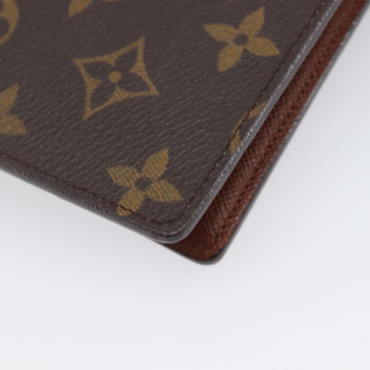 LOUIS VUITTON Monogram Agenda GM Day Planner Cover R20006 LV Auth 200385V