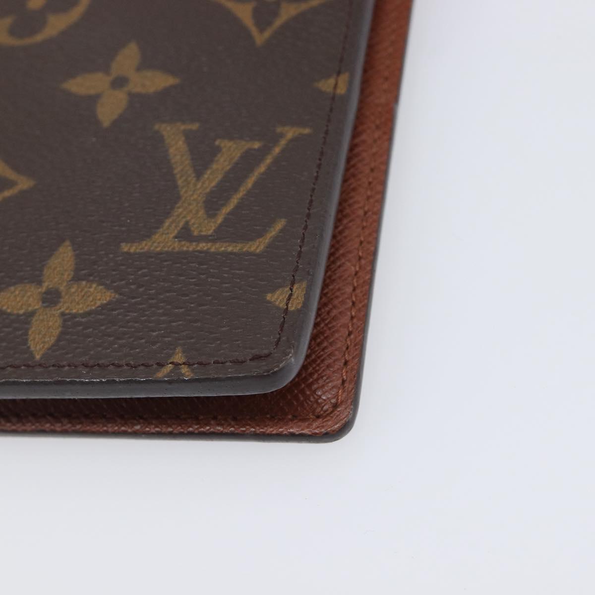 LOUIS VUITTON Monogram Agenda GM Day Planner Cover R20006 LV Auth 200385V