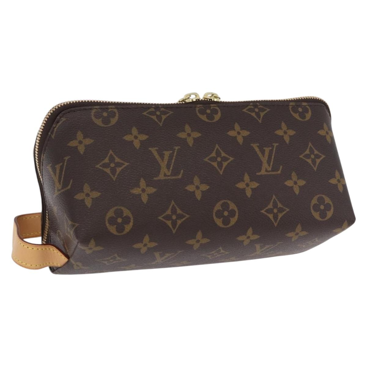 LOUIS VUITTON Monogram Shoe Care Kit Pouch M47925 LV Auth 200390A