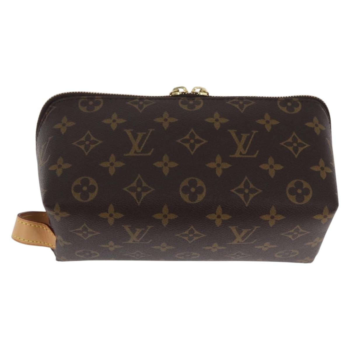 LOUIS VUITTON Monogram Shoe Care Kit Pouch M47925 LV Auth 200390A