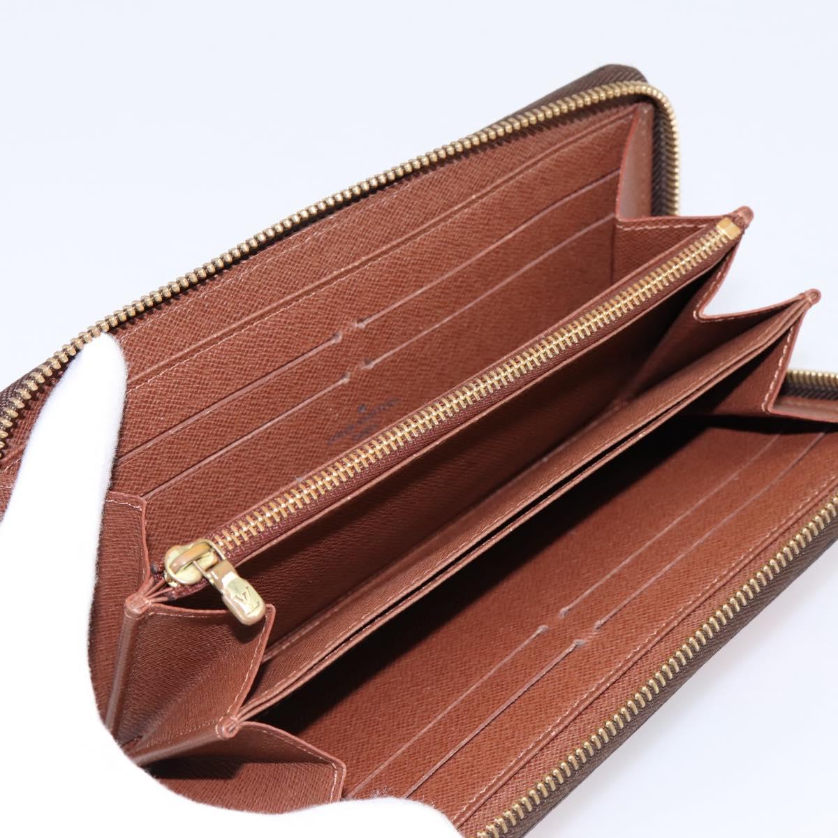 LOUIS VUITTON Monogram Rose Zippy Wallet Long Wallet M93579 LV Auth 200391