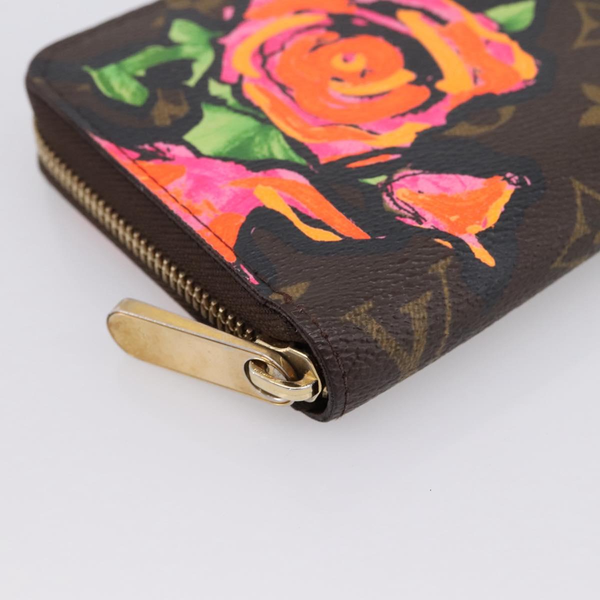 LOUIS VUITTON Monogram Rose Zippy Wallet Long Wallet M93579 LV Auth 200391