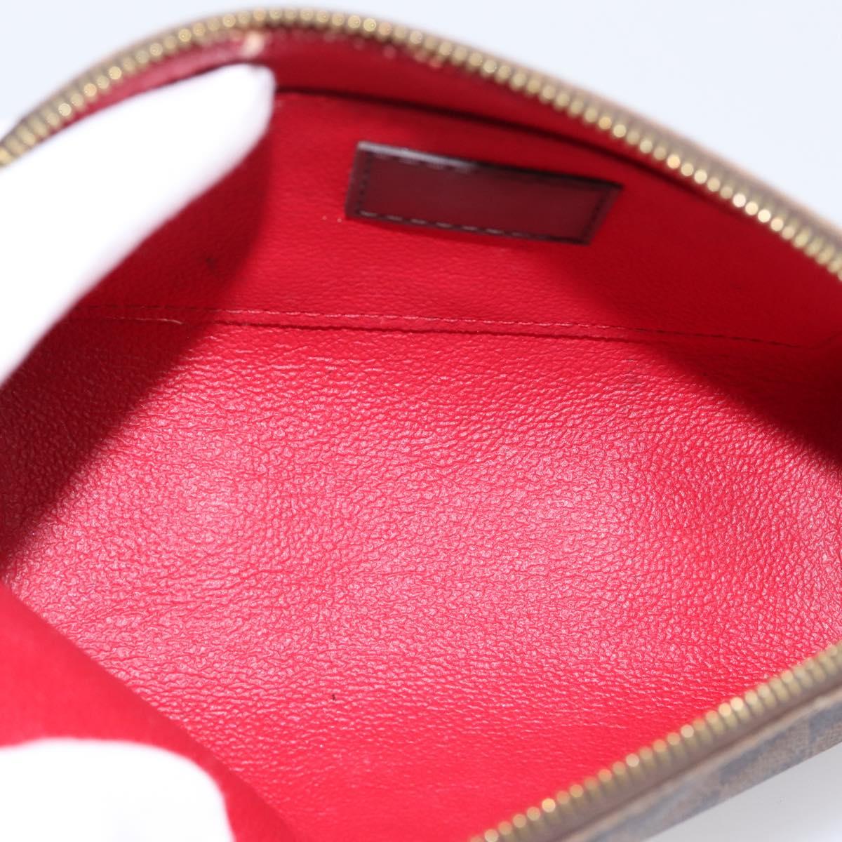 LOUIS VUITTON Damier Ebene Pochette Cosmetic PM Pouch N47516 LV Auth 200393