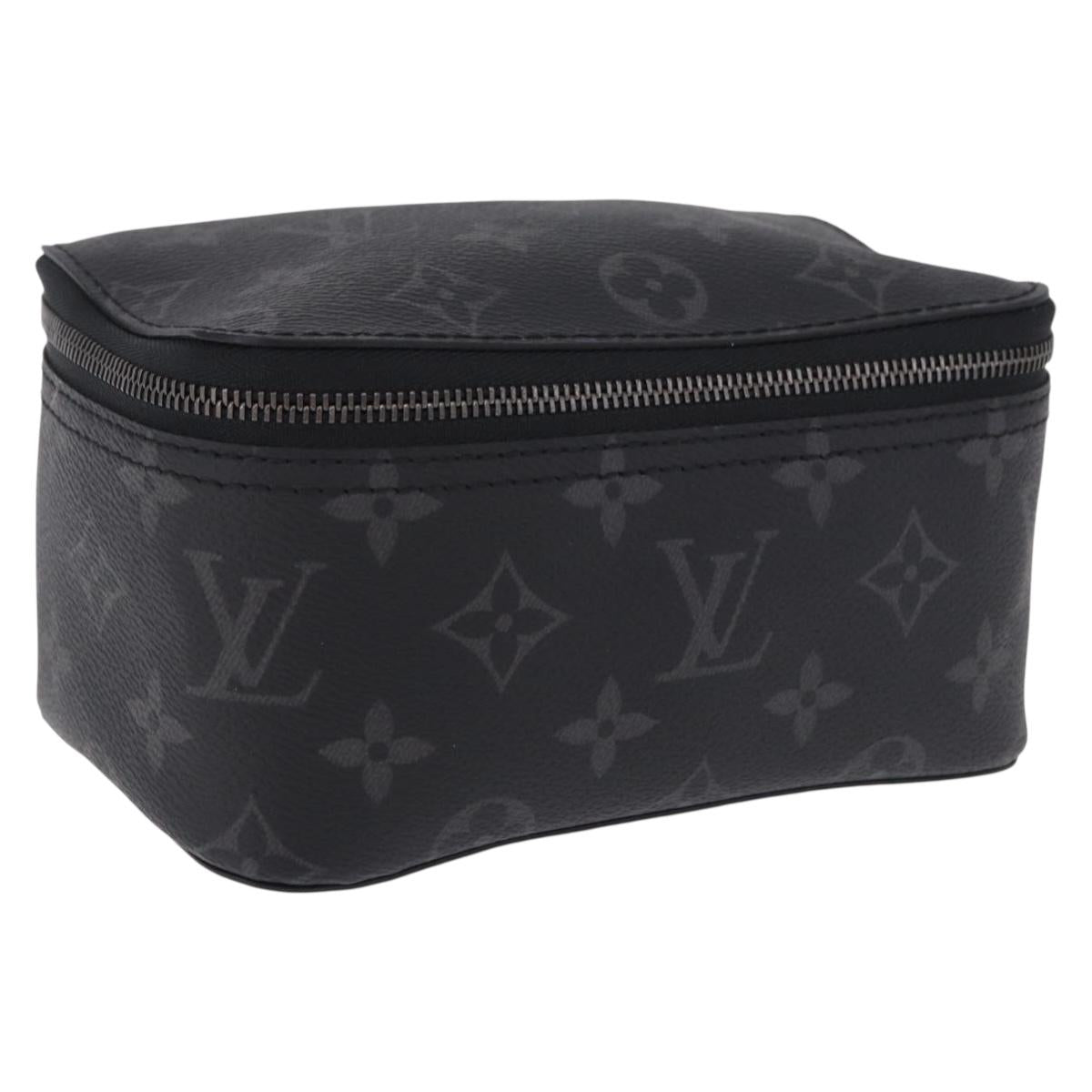 LOUIS VUITTON Monogram Eclipse Cube de Langemont PM Pouch M44697 LV Auth 200397V