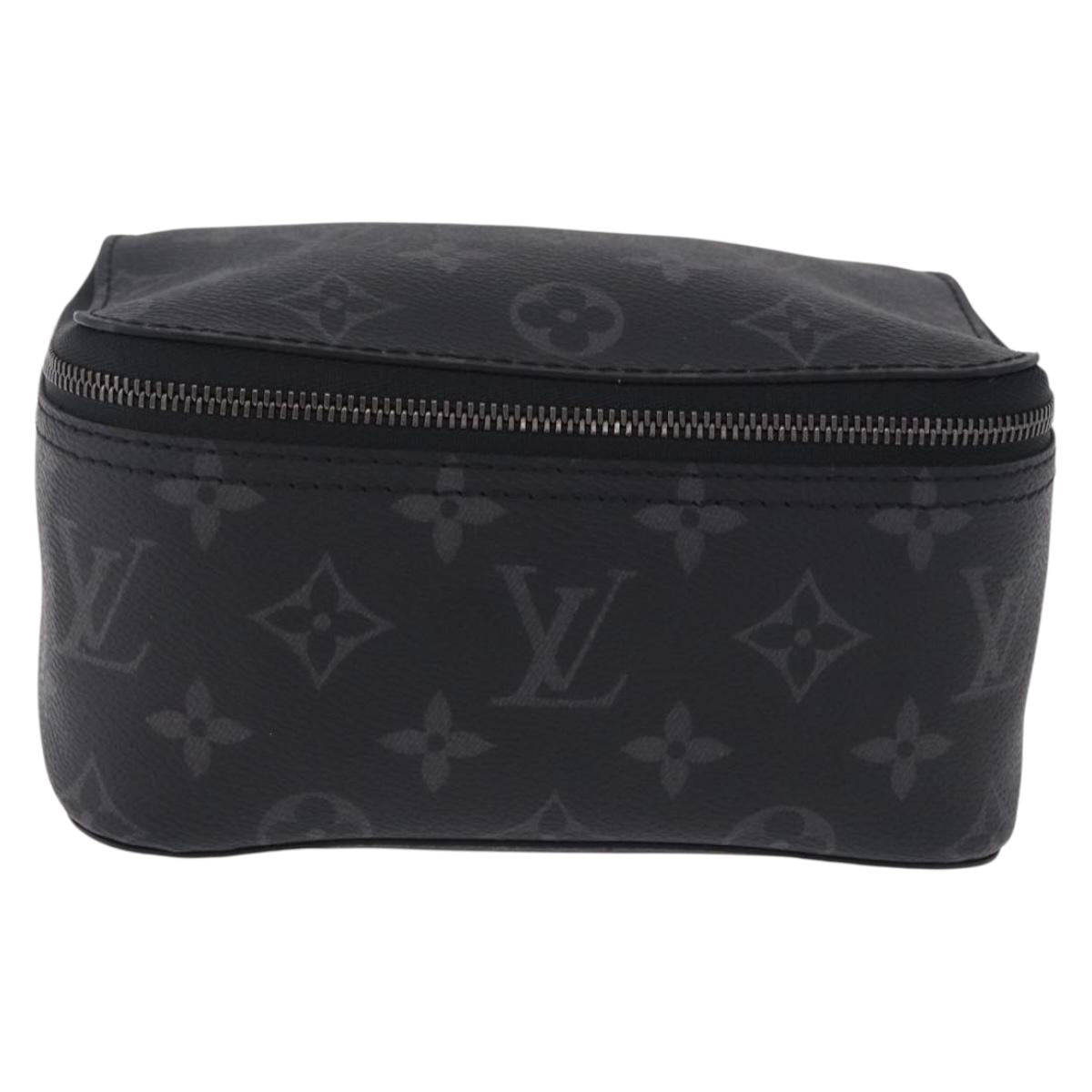 LOUIS VUITTON Monogram Eclipse Cube de Langemont PM Pouch M44697 LV Auth 200397V