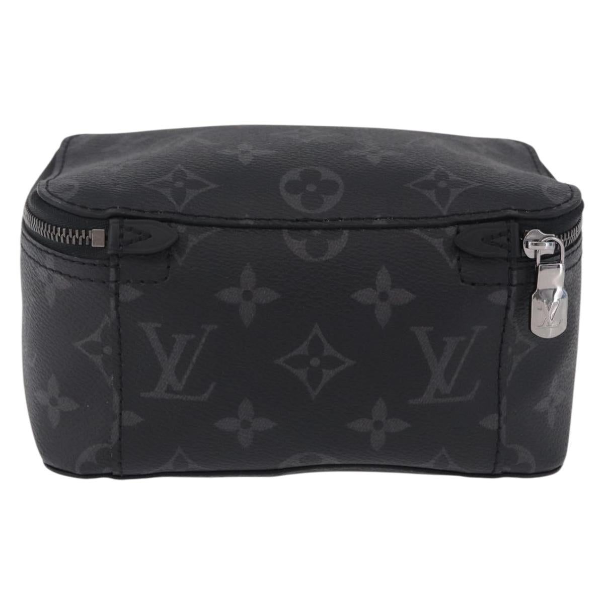 LOUIS VUITTON Monogram Eclipse Cube de Langemont PM Pouch M44697 LV Auth 200397V