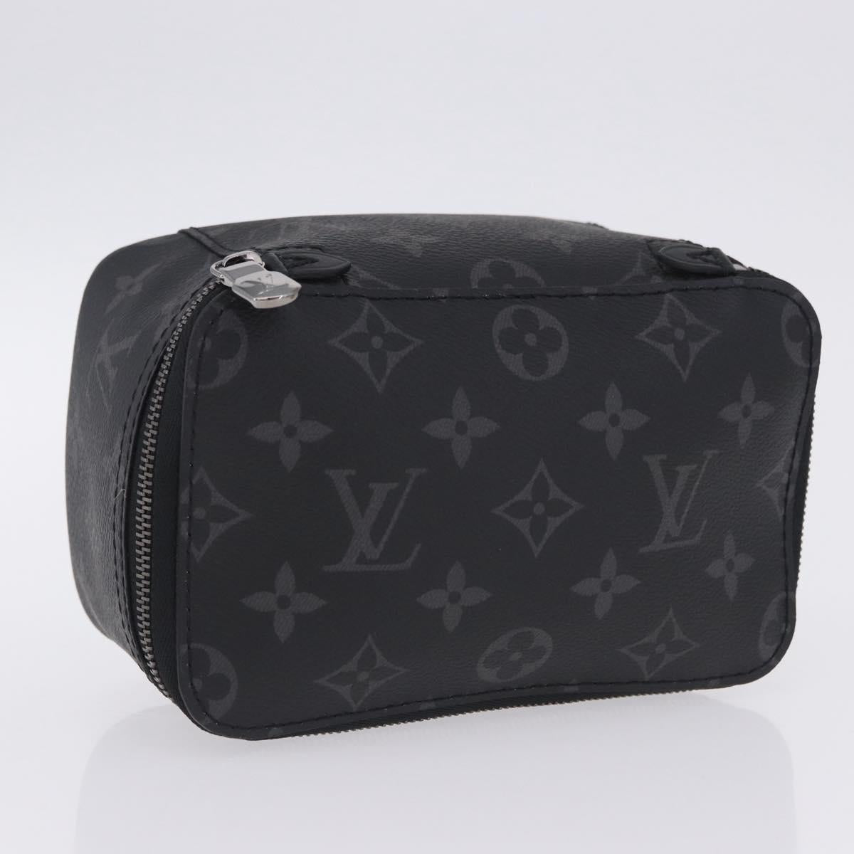 LOUIS VUITTON Monogram Eclipse Cube de Langemont PM Pouch M44697 LV Auth 200397V