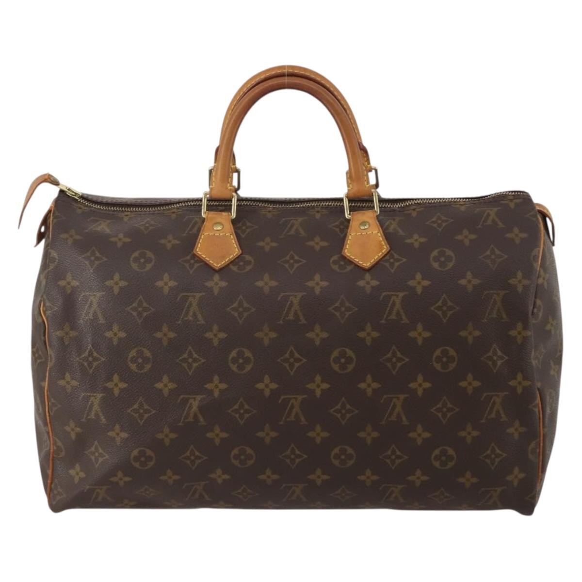 LOUIS VUITTON Monogram Speedy 40 Hand Bag M41522 LV Auth 200405
